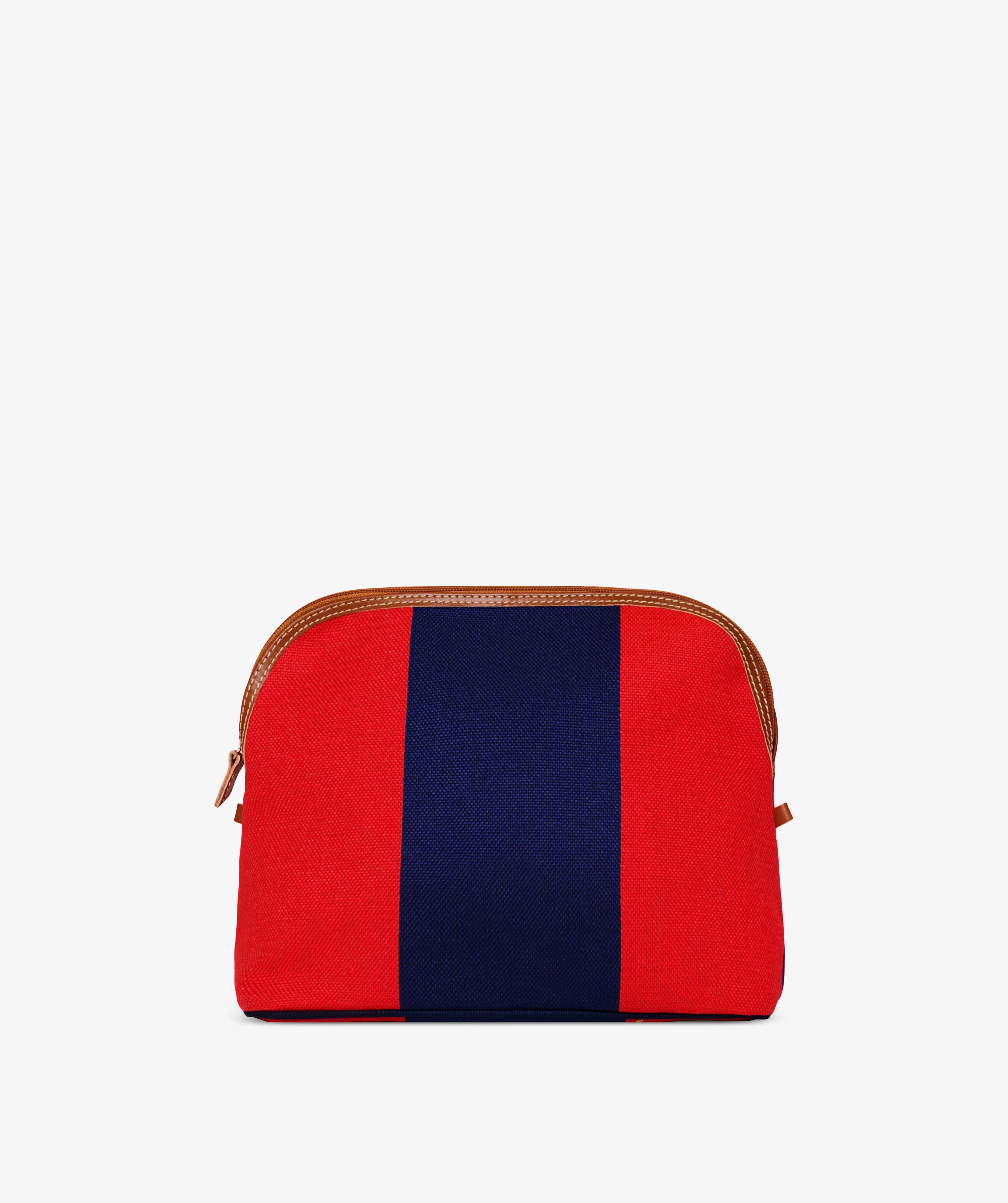Trousse Large Stripe in Blue/Red