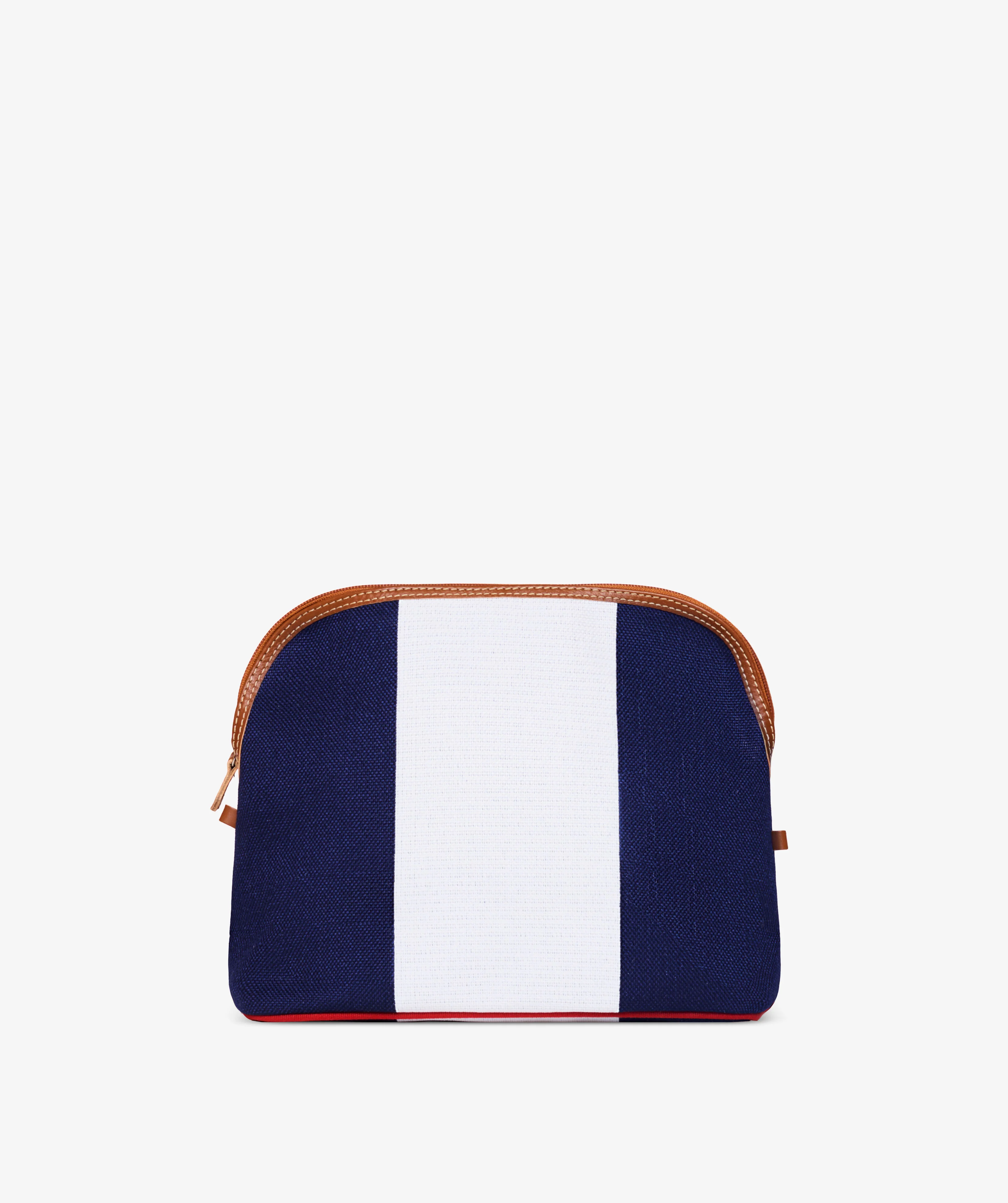 Trousse Large Stripe in White/Blue