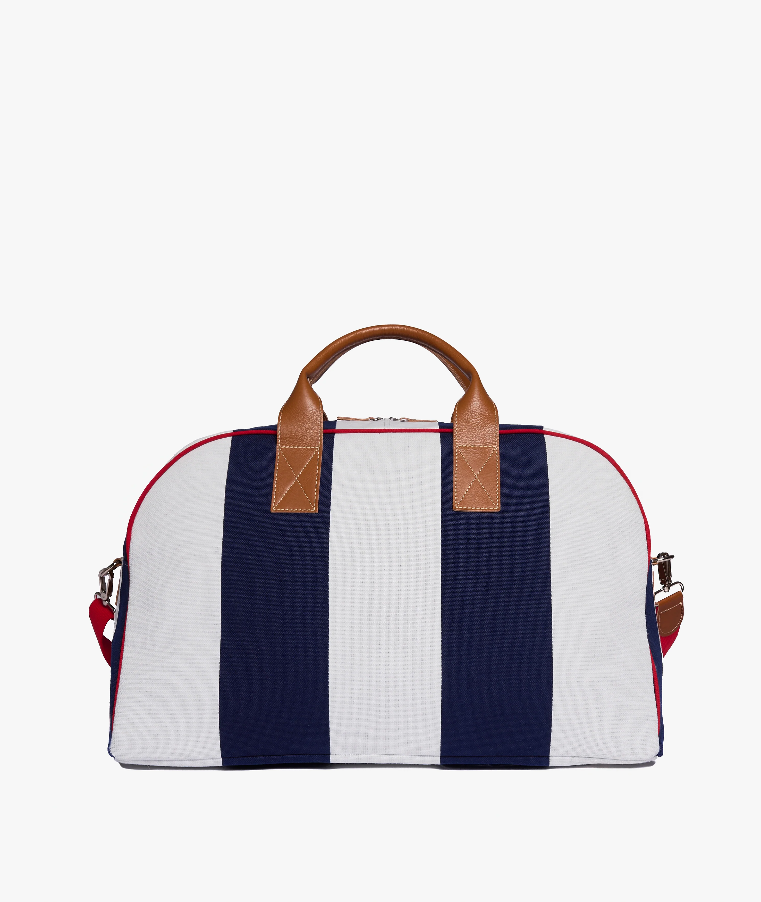 Standford Duffel Bag Stripe in White/Blue